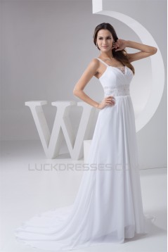 Amazing Chiffon Fine Netting Square A-Line Wedding Dresses 2030573