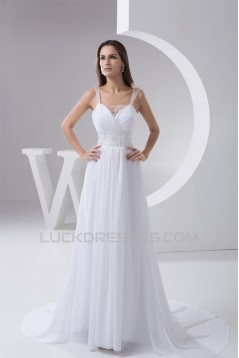Amazing Chiffon Fine Netting Square A-Line Wedding Dresses 2030573