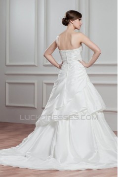 Amazing Sleeveless A-Line Taffeta Sweetheart Wedding Dresses 2030581
