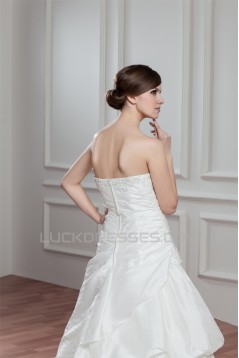 Amazing Sleeveless A-Line Taffeta Sweetheart Wedding Dresses 2030581
