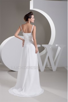Amazing Sleeveless Chiffon A-Line V-Neck Wedding Dresses 2030582