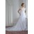Amazing Sleeveless Satin Lace Sweetheart A-Line Lace Wedding Dresses 2030585