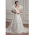 attractive A-Line Satin Lace Sleeveless Straps Reception Wedding Dresses 2030595