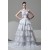 attractive High-Neck A-Line Satin Organza New Arrival Wedding Dresses 2030596
