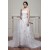 attractive Strapless Sleeveless Satin A-Line Wedding Dresses 2030599