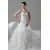 Ball Gown Sleeveless Satin Organza Sweetheart Embellished Wedding Dresses 2030608