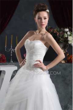 Beading Satin Fine Netting Sleeveless Ball Gown New Arrival Wedding Dresses 2030613