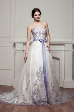 Beautiful A-Line Sleeveless Satin Sweetheart Wedding Dresses 2030615