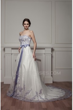 Beautiful A-Line Sleeveless Satin Sweetheart Wedding Dresses 2030615