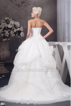 Beautiful A-Line Sweetheart Sleeveless Satin Wedding Dresses 2030620