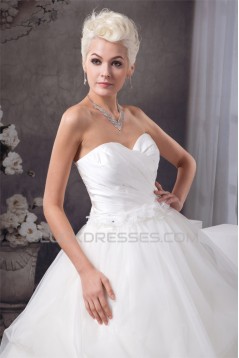 Beautiful A-Line Sweetheart Sleeveless Satin Wedding Dresses 2030620