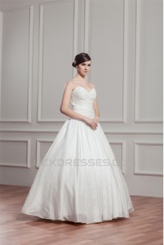 Beautiful Ball Gown Sleeveless Sweetheart Taffeta Wedding Dresses 2030623