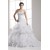 Beautiful Satin Taffeta A-Line Sleeveless Sweetheart Wedding Dresses 2030628