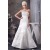 Beautiful Sleeveless Strapless A-Line Satin Wedding Dresses 2030633