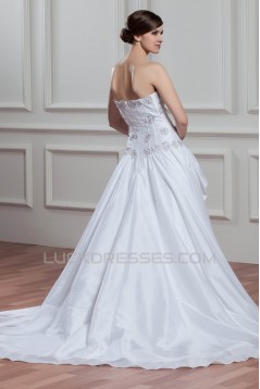 Beautiful Taffeta Sleeveless Sweetheart A-Line Wedding Dresses 2030638