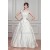 Breathtaking Ball Gown Satin Fine Netting Sheer Sleeveless Wedding Dresses 2030642