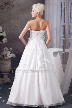 Chiffon Satin Silk like Satin A-Line Sleeveless Most Beautiful Wedding Dresses 2030655