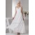 Chiffon Silk like Satin A-Line Sleeveless Beaded Wedding Dresses 2030656
