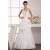 Elegant A-Line Satin Organza Taffeta Spaghetti Straps Wedding Dresses 2030660