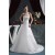 Elegant Satin Strapless A-Line Sleeveless Beaded Wedding Dresses 2030667