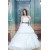 Elegant Sleeveless Sweetheart Satin Organza Ball Gown Wedding Dresses 2030673