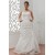 Elegant Sleeveless Sweetheart Taffeta Lace A-Line Wedding Dresses 2030674