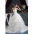 Elegant Strapless A-Line Satin Sleeveless Lace Wedding Dresses 2030675