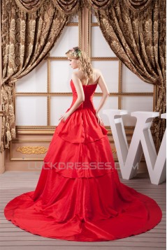 Fantastic Taffeta Ball Gown Sleeveless Sweetheart Wedding Dresses 2030696