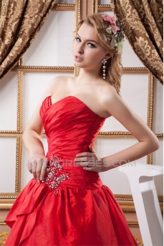 Fantastic Taffeta Ball Gown Sleeveless Sweetheart Wedding Dresses 2030696
