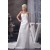 A-Line Satin Sweetheart Sleeveless Sweet Wedding Dresses 2030698