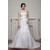 Fashionable Sleeveless A-Line Beaded Lace Strapless Wedding Dresses 2030706