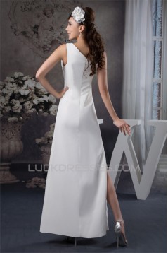 Sheath/COlumn Floor-Length Straps Wedding Dresses 2030711