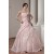 Ball Gown Floor-Length Strapless Handmade Flowers Wedding Dresses 2030712