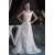 A-Line Great Sleeveless Taffeta Scoop Beaded Wedding Dresses 2030731