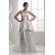 A-Line Spaghetti Strap V-Neck Satin Sweet Wedding Dresses 2030743