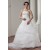 Hot Sale Strapless Sleeveless Satin A-Line Sweet Wedding Dresses 2030752