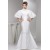 Lace Silk like Satin Mermaid/Trumpet Half Elbow Sleeve Wedding Dresses 2030755