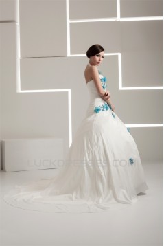 Latest Design Sleeveless Halter Satin Ball Gown Sweet Wedding Dresses 2030761