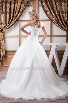 Latest Design Sleeveless Straps A-Line Sweet Wedding Dresses 2030762