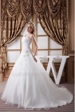 Latest Design Sleeveless Straps A-Line Sweet Wedding Dresses 2030762