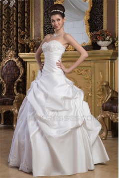 Latest Design Ball Gown Sweetheart Sleeveless Floor-Length Wedding Dresses 2030765