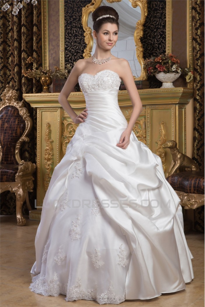 Latest Design Ball Gown Sweetheart Sleeveless Floor-Length Wedding Dresses 2030765