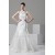 Mermaid/Trumpet Halter Sleeveless Satin Organza Wedding Dresses 2030769