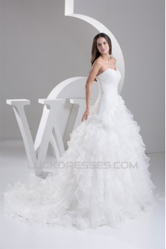 New design Sweetheart Satin Sleeveless Princess Sweet Wedding Dresses 2030799