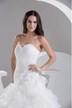 New design Sweetheart Satin Sleeveless Princess Sweet Wedding Dresses 2030799