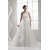 One-Shoulder Sleeveless Satin A-Line Lace Wedding Dresses 2030817