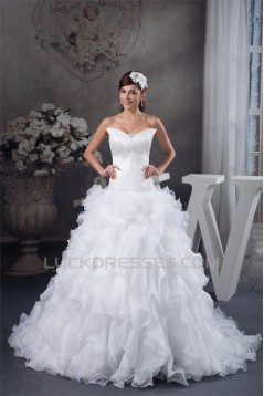 A-Line Sleeveless Strapless Most Beautiful Wedding Dresses 2030833