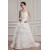 Satin Fine Netting A-Line Sleeveless Sweetheart Wedding Dresses 2030835