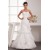 Satin Lace Organza Sweetheart Sleeveless Wedding Dresses 2030851