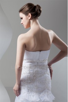 Satin Organza Soft Sweetheart Mermaid/Trumpet Beading Wedding Dresses 2030867